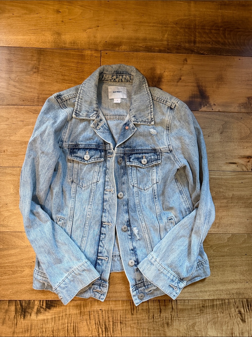 Old Navy Light Blue Denim Jacket - Button Front